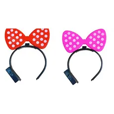 Tiara Ratinha Laço Com Led  Infantil Fantasia
