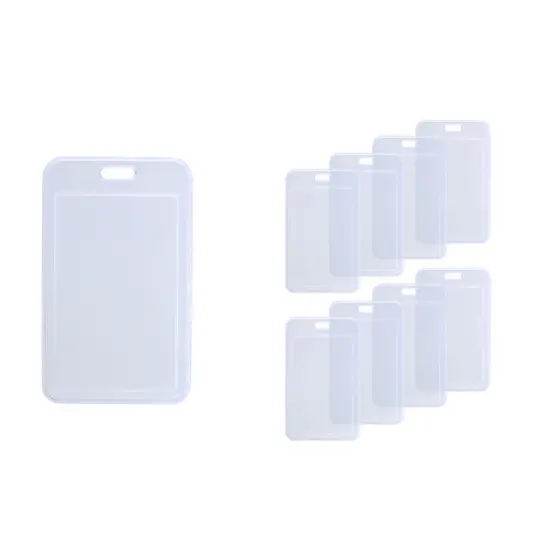 Kit 12 Porta Crachás/Credencial Rígido Transparente