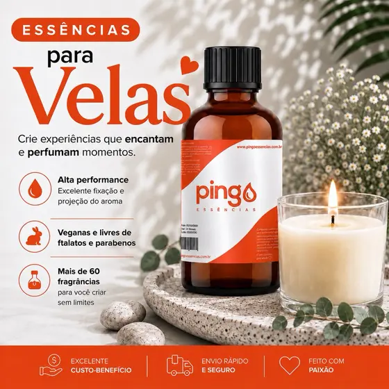 Essências Óleo para Velas Aromáticas - 100ml