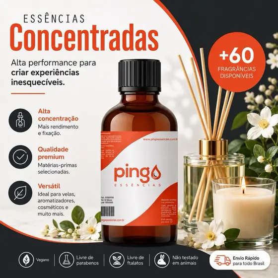 Essências Concentradas a Base de Óleo - 100ml