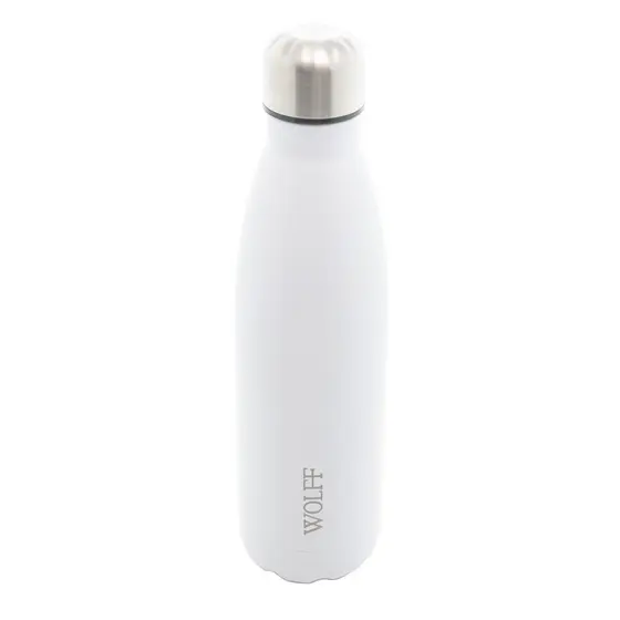 Garrafa Térmica Wolff Ice de Aço Inox Parede Dupla Branca