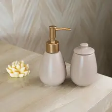 2 Peças Wolff Granilite para Banheiro de Cerâmica Nude