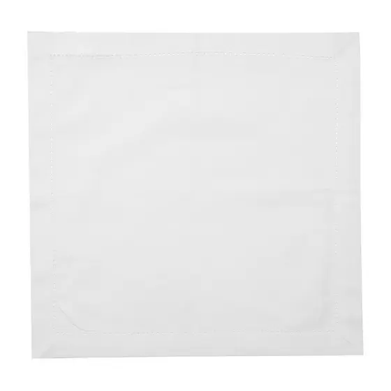 2 Guardanapos Ponto Ajour de Algodão Branco - Wolff