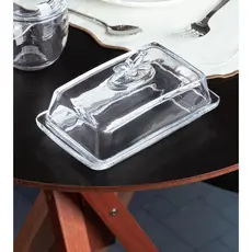 Manteigueira Retangular Wolff Bird de Cristal
