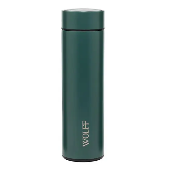 Garrafa Térmica Wolff de Aço Inox Verde 500ml Prática Térmica