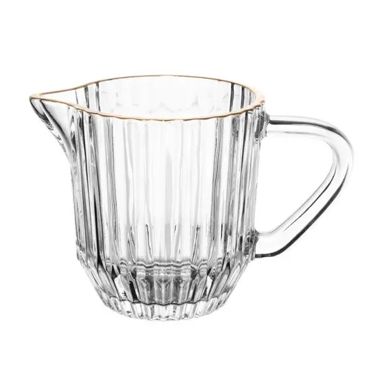 Leiteira Wolff Imperatriz de Cristal com Fio de Ouro 220ml
