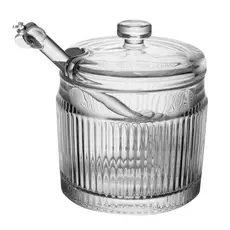Meleira com Pegador e Tampa Lines Wolff 10cm x 7,5cm Vidro