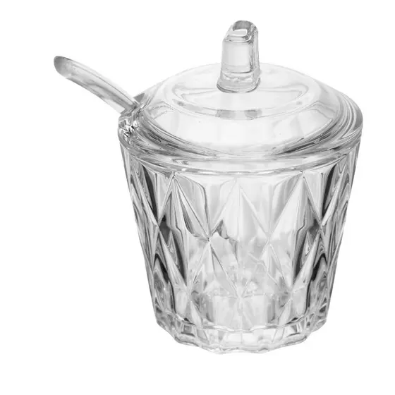Açucareiro com Colher Diamond Cristal Lyor