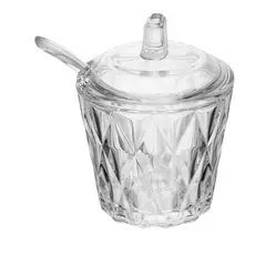 Açucareiro com Colher Diamond Cristal Lyor