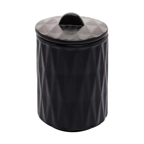 2 Peças para Banheiro Lyor Deli Diamond de Cerâmica Preto
