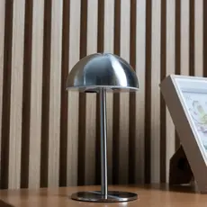 Luminária de Mesa Led 3 Tons Usb Eclipse Prata Metal