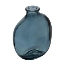 Vaso Organics 9cm x 5,5cm x 11cm Azul Vidro Wolff