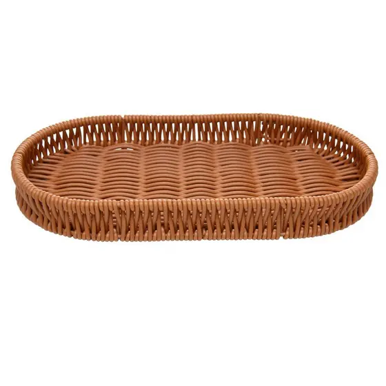 Cesta Oval 24,5cm x 12,5cm x 3cm Plástico Lyor