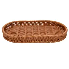 Cesta Oval 24,5cm x 12,5cm x 3cm Plástico Lyor
