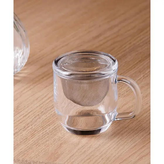 Caneca Lyor com Infusor e Tampa Primavera 330ml Vidro