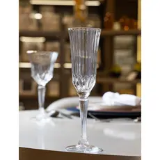 Taça Champanhe Wolff Belle Jour Fio Ouro 160ml Cristal Eco