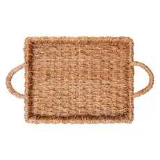 Bandeja com Alça 38cm x 30cm x 4cm Fibra Natural Wolff