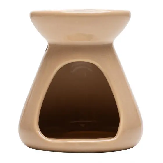 Difusor para Óleos Essenciais com Vela 8cm x 8,5cm Bege