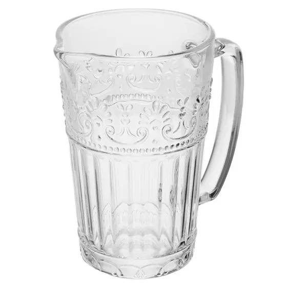 Jarra Wolff Mauve 750ml Cristal Wolff - Design Clássico e Lapidado para Sua Mesa Posta Ideal para Água Sucos e Bebidas
