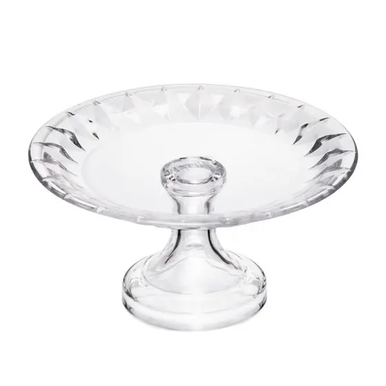 Prato com Pé Diamond 18,5cm x 9,5cm Cristal Lyor
