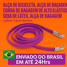 Elástico pra Amarrar Bagagem  - Látex Reforçado • Para Bicicleta, Moto, Viagens e Transporte