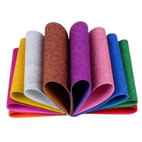 EVA GLITTER PACOTE 40X48CM KIT 5 UND MAKE+ONDA