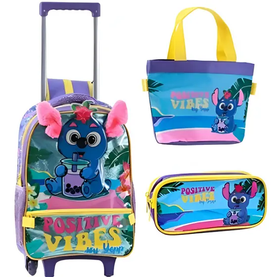 MOCHILA COALA COM RODINHA 3 PEÇAS  YEPP