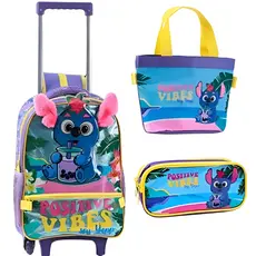 MOCHILA COALA COM RODINHA 3 PEÇAS  YEPP