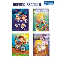 AGENDA ESCOLAR INFANTIL 192 PAG FEMININO E MASCULINO JANDAIA