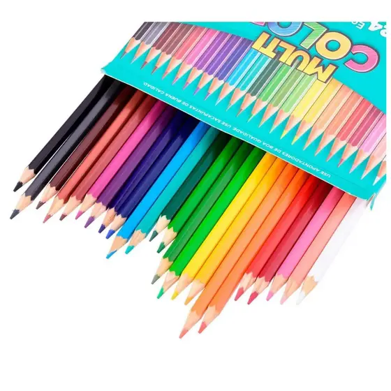 LÁPIS DE COR MULTICOLOR 24 CORES FABER CASTELL