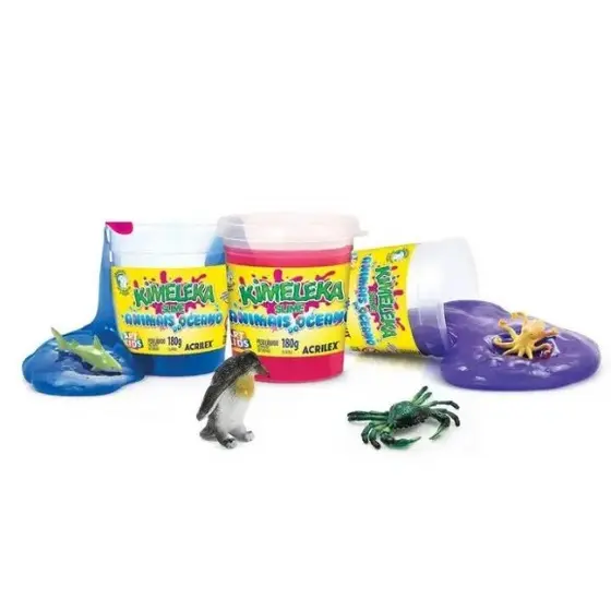 SLIME KIMELEKA ANIMAIS DO OCEANO ACRILEX