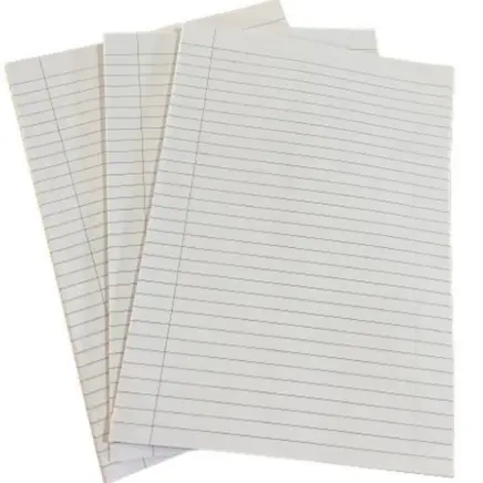 FOLHAS COM PAUTA PACOTE COM 40/60/75 FOLHAS PANAMERICANA