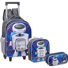 MOCHILA DE CARRINHO 3 PEÇAS ROBO STAR WARS YEPP