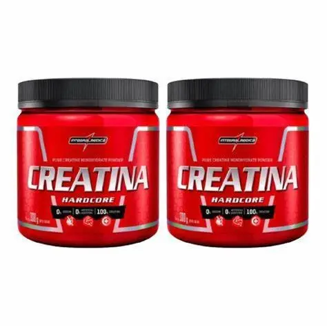 Kit 2x Creatina Hardcore 300g Integralmedica - Melhora no treino