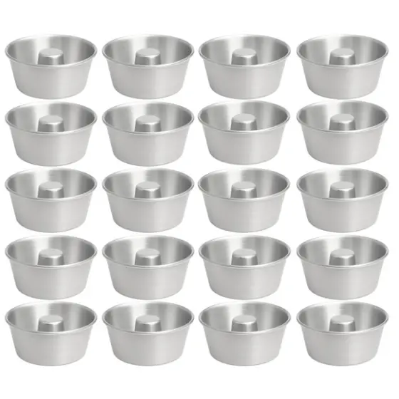 Kit Mini Formas Alumínio Nº10 200 ML Ideal Para Mini Bolo Vulcão Quindim Pudim
