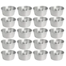 Kit Mini Formas Alumínio Nº10 200 ML Ideal Para Mini Bolo Vulcão Quindim Pudim