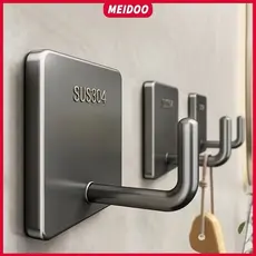MEIDOO Aço inoxidável 304, adesivo de gancho,forte suporte de carga,montado na parede,sem perfuração