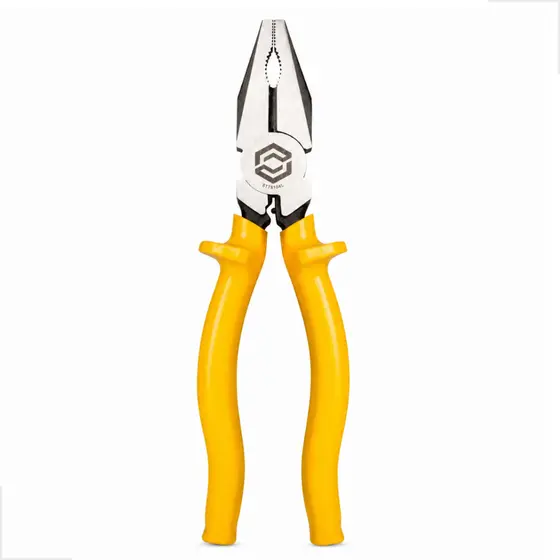 Alicate Universal Eletricista 8" Sata Belzer Isolado 1000V Aço Cr-V Amarelo