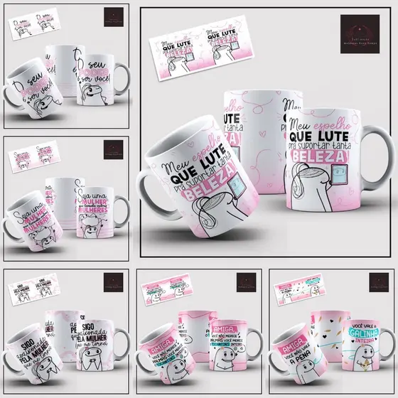 Caneca personalizada flork diversos modelos engraçados 325ml caneca personalizada porcelana vol 35