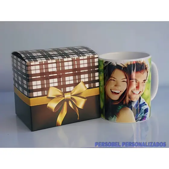 Caneca personalizada com foto com caixinha de presente