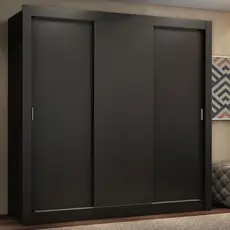 Guarda Roupa Casal Madesa Lyon Plus 3 Portas de Correr 4 Gavetas