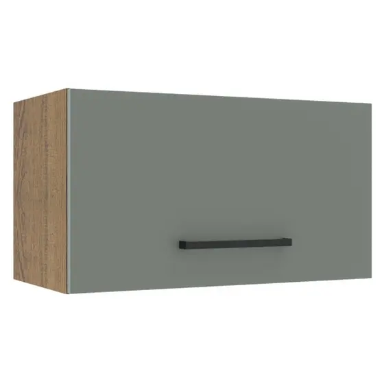 Armário de Cozinha Aéreo 60 cm 1 Porta Basculante Rustic/Cinza Agata Madesa