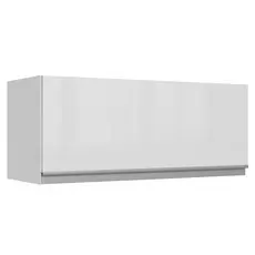 Armário De Cozinha Aéreo 100% MDF 80 cm Porta Branco Brilho Acordes Madesa