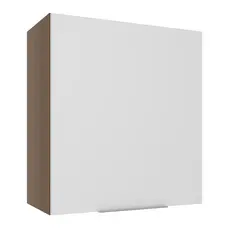 Armário Aéreo Madesa Stella 60 cm 1 Porta - Rustic/Branco