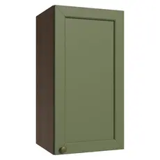 Armário Aéreo 35 cm 1 Porta Rustic/Verde Vik Madesa