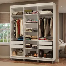 Guarda-Roupa Closet com Pés 4 Gavetas 180cm Venus Madesa
