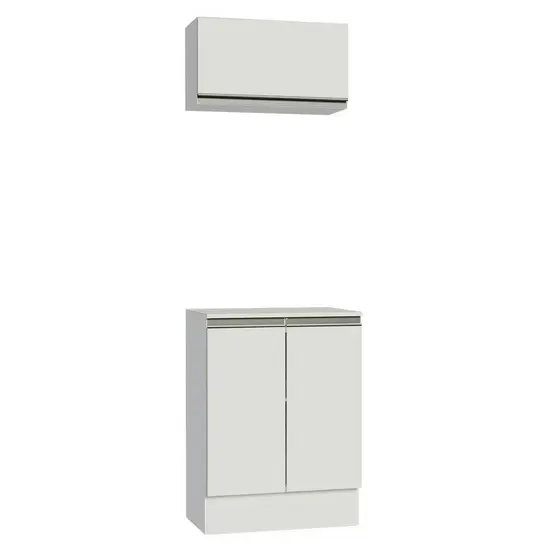 Kit 60 cm 100% MDF 2 Portas e 1 Suspensa Smart Madesa