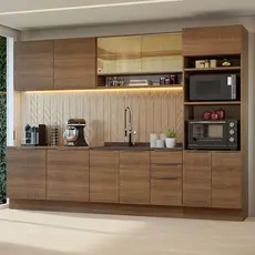 Armário de Cozinha Completa 310cm Rustic Stella Madesa 02