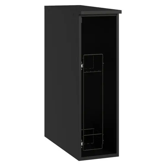 Balcão Porta-Tempeiros 20 cm Suspenso Preto Nice Madesa