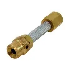 ESGUICHO REGULAVEL TIPO WAYNE P/ LAVAGEM DE AUTOS GICLE INOX. CABEÇA, PORCAS  E CORPO EM AÇO DE1/2 NPT COMPR. 13,0cm